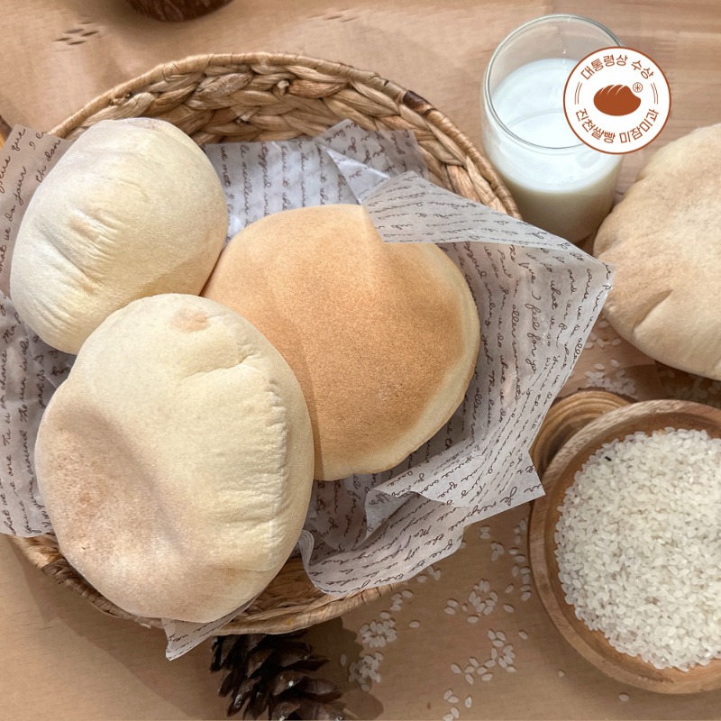 [진천쌀빵 미잠미과] 쌀 공갈빵 55g
